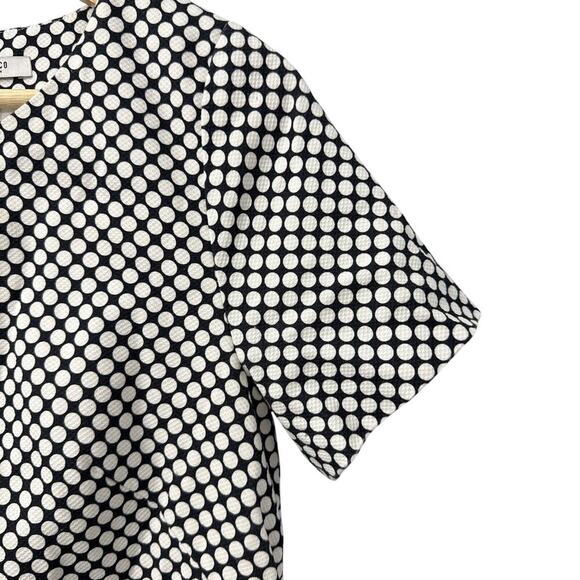 Peserico Polka Dot Shift Dress Size 6 - Picture 8 of 14